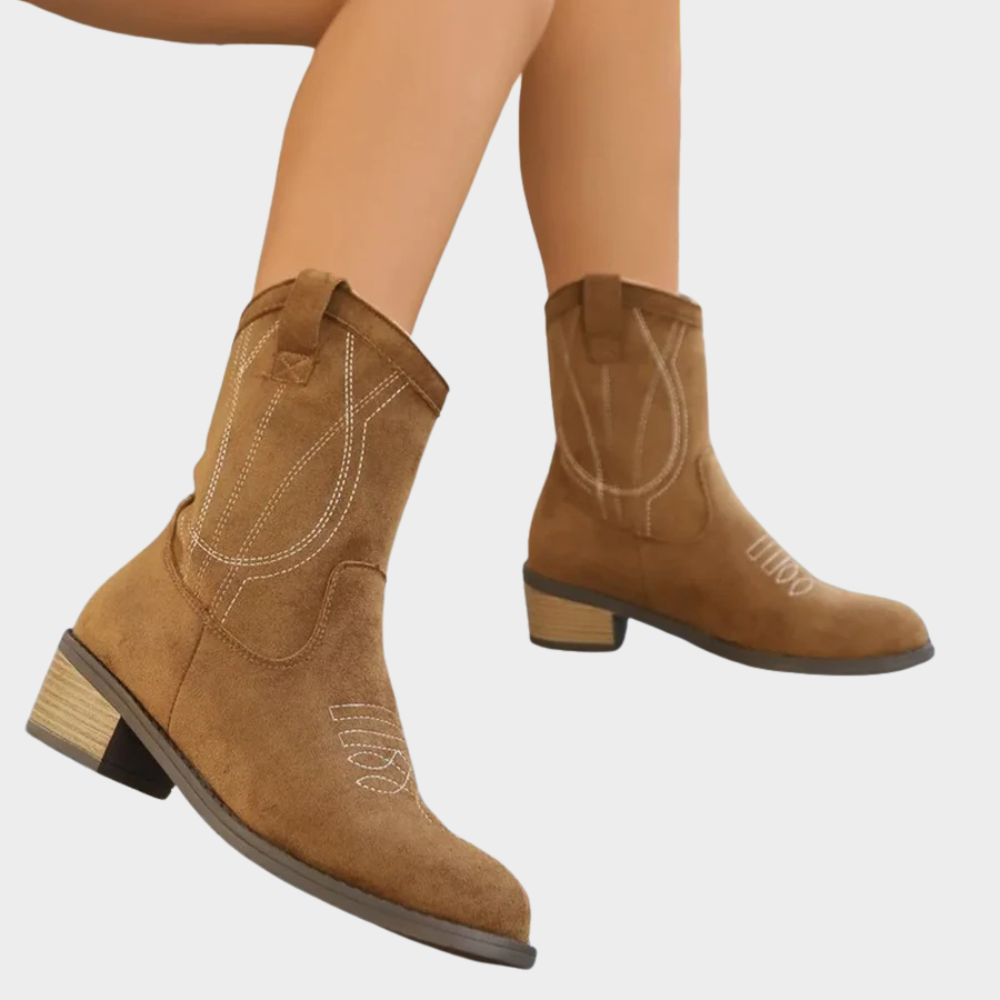 Chandler | Cowboy Style Ankle Boots