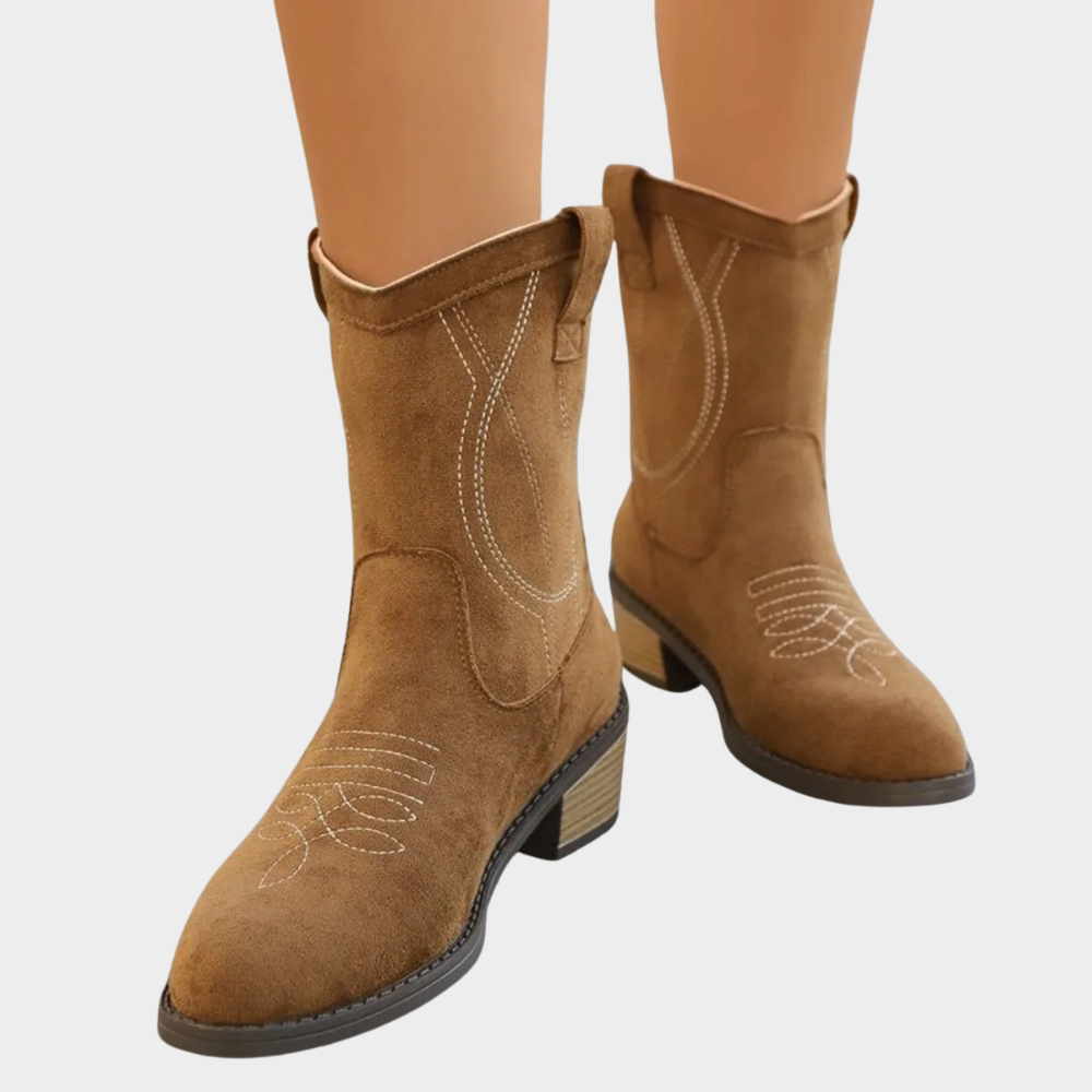 Chandler | Cowboy Style Ankle Boots