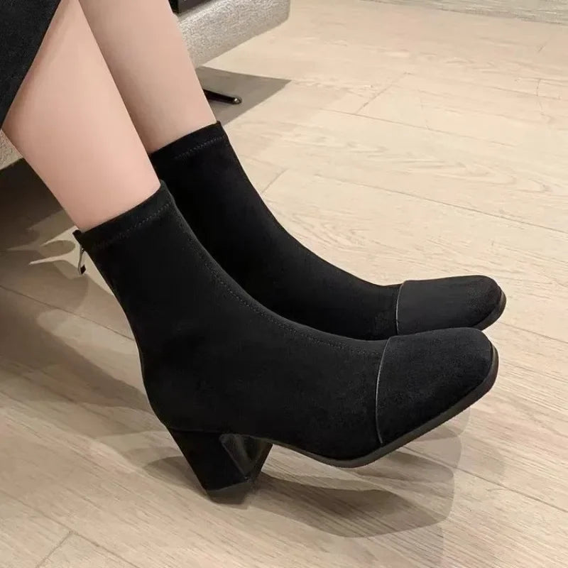 Lenora | Elegant Mid-Heel Boots