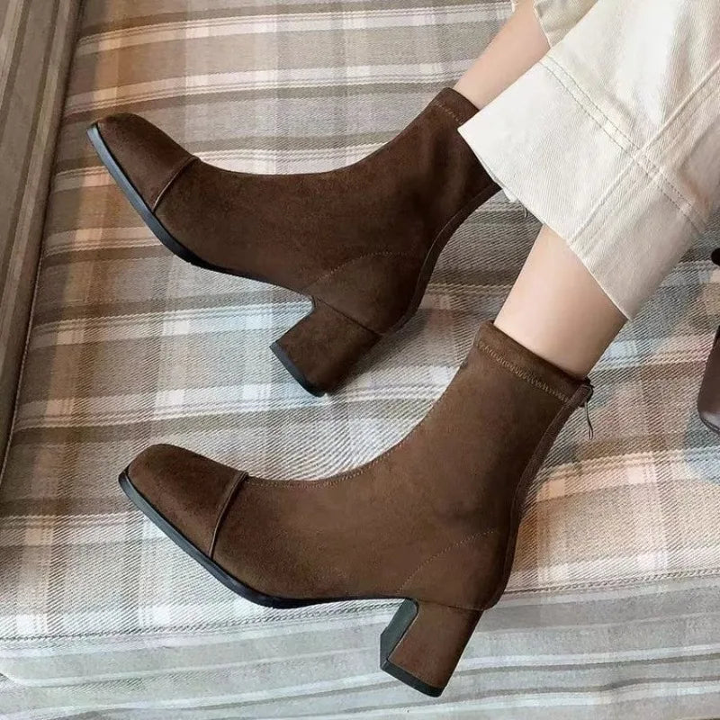 Lenora | Elegant Mid-Heel Boots
