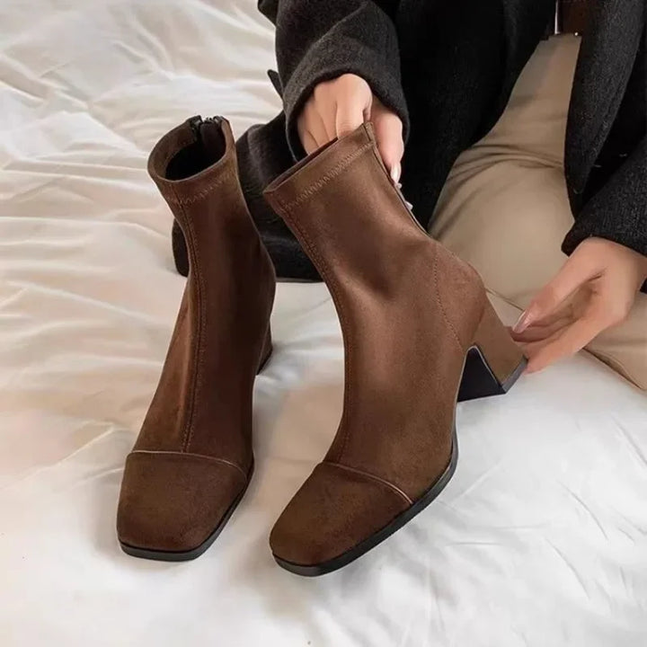 Lenora | Elegant Mid-Heel Boots