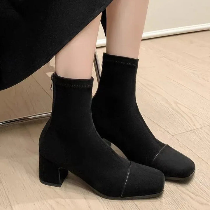 Lenora | Elegant Mid-Heel Boots