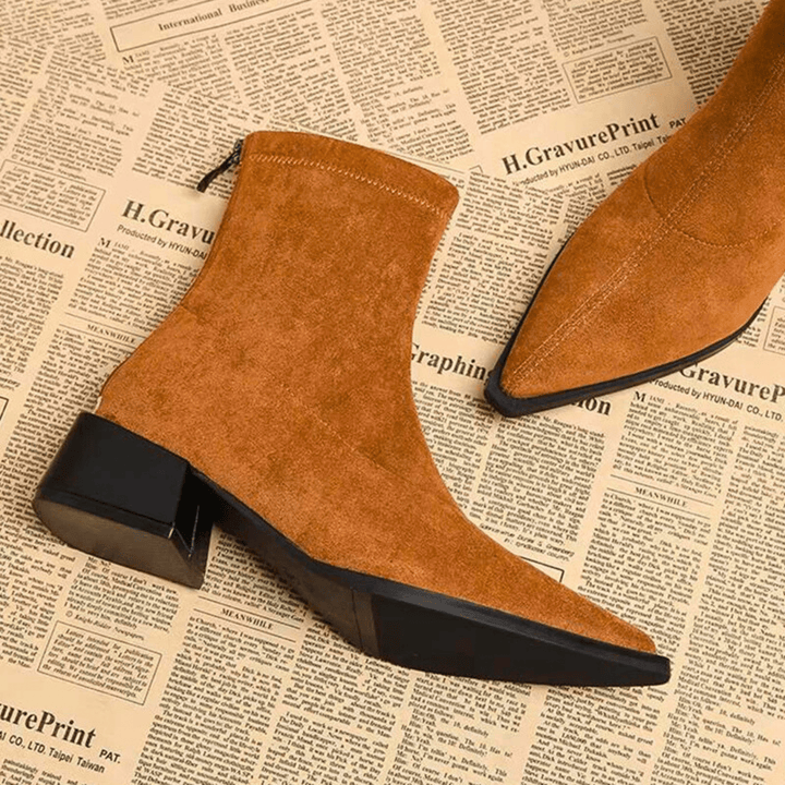 Lucy | Elegant Suede Ankle Boots