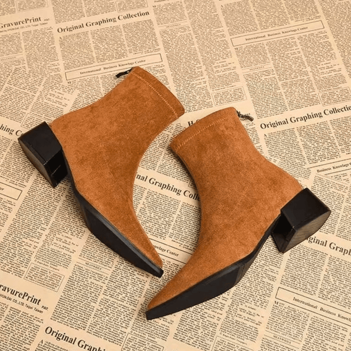 Lucy | Elegant Suede Ankle Boots