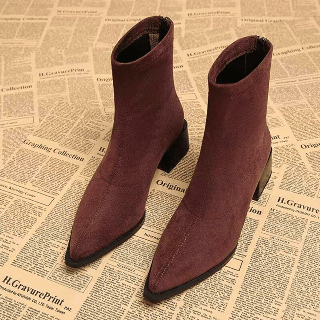 Lucy | Elegant Suede Ankle Boots